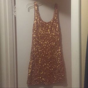 Gorgeous Gold Sequin Dress (Perfect for NYE)